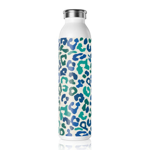 Blue Teel Leopard Water Bottle