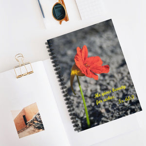 Beauty for Ashes Spiral Notebook - Ruled Line