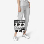 Elephant Stroll Heavy Duty and Strong Natural Canvas Tote Bags