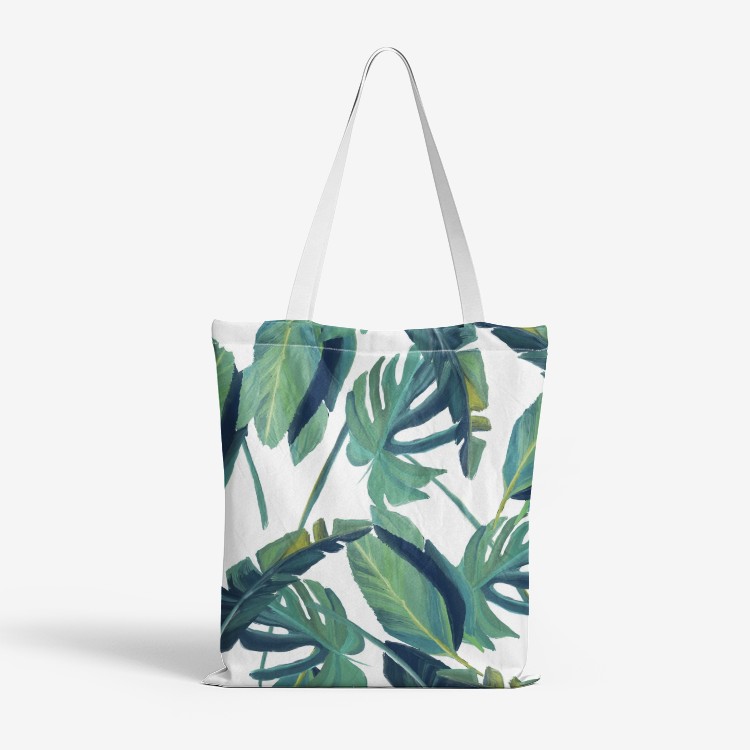 A Taste of Paradise Heavy Duty and Strong Natural Canvas Tote Bags