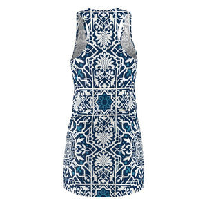 Summer Indigo Women's Cut & Sew Racerback Dress