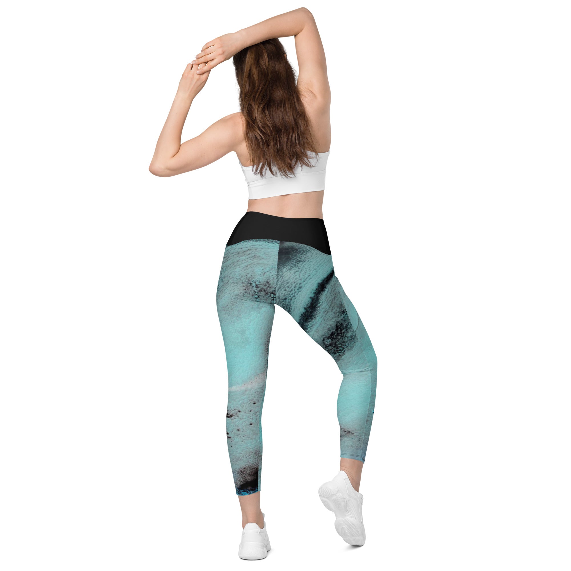 Volcanic Plume Crossover Leggings with Pockets