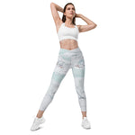 Mountain Water Natural Look Crossover leggings with pockets