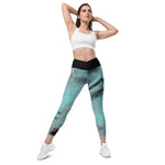 Volcanic Plume Crossover Leggings with Pockets