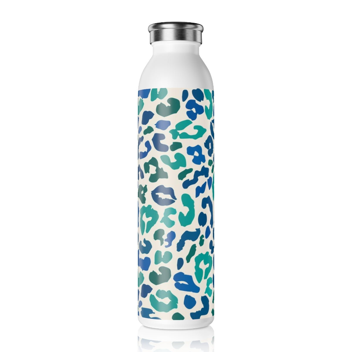 Blue Teel Leopard Water Bottle