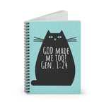 Cat Themed Spiral Notebook - Ruled Line