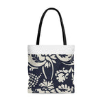 Classic Regal Vintage Navy Floral Tote Bag