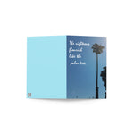 California Palm Tree Inspirational Greeting Card, Motivational Card with Quote, Christian Motivational Card