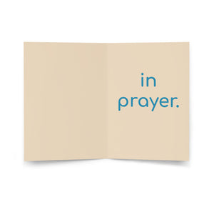 Covered in Prayer Inspirational Prayer Greeting card