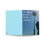 California Palm Tree Inspirational Greeting Card, Motivational Card with Quote, Christian Motivational Card
