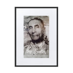 Salt of the Earth Vintage Americana Matte Paper Framed Poster With Mat