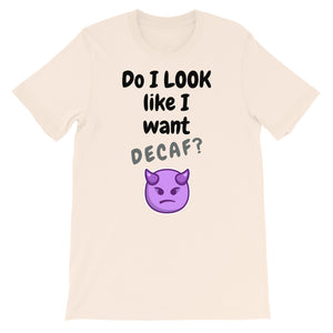 No Decaf Short-Sleeve Unisex T-Shirt