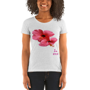 Hibiscus Beauty for Ashes Ladies' short sleeve t-shirt