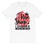 Pink I Caffeinate Coffee Short-Sleeve T-Shirt