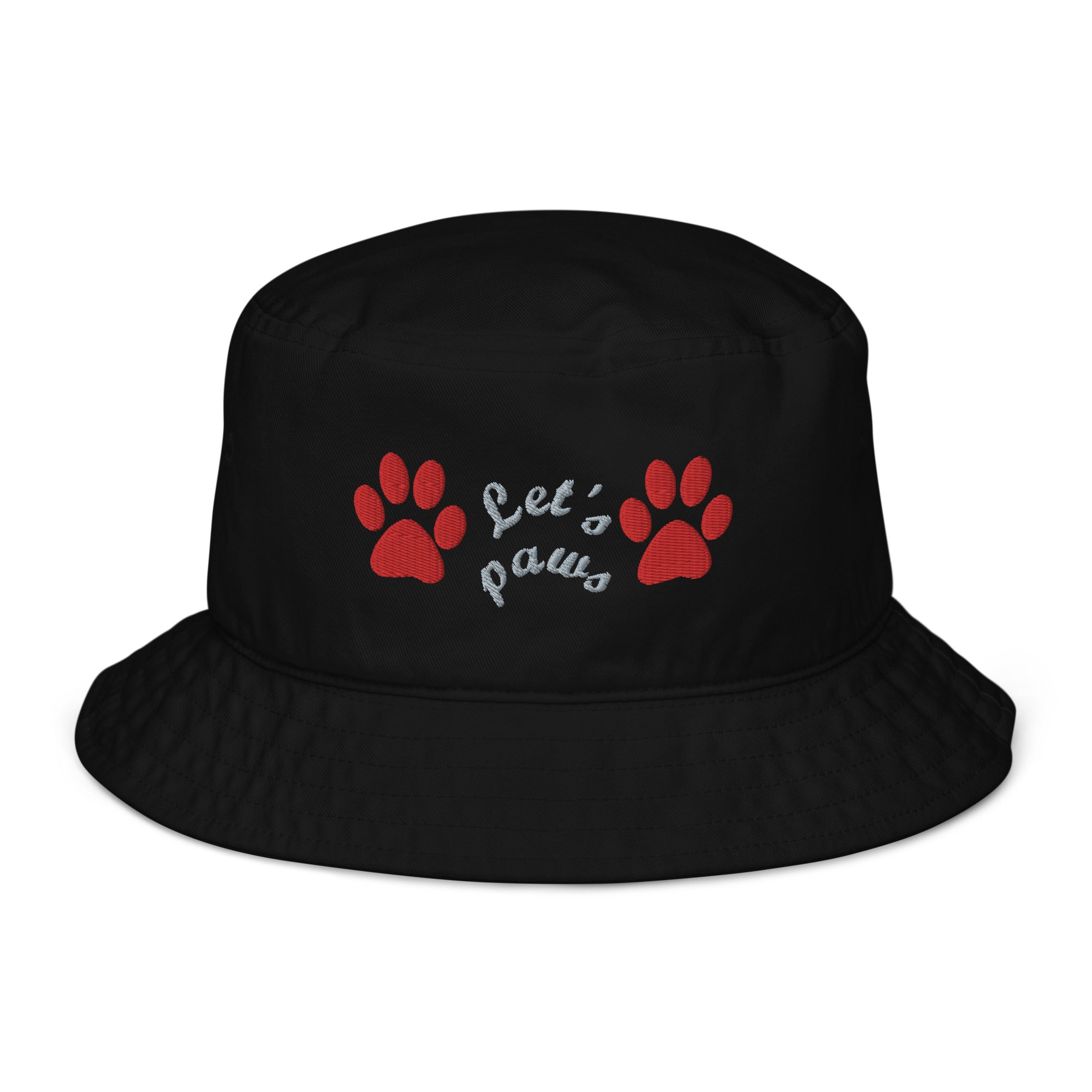 Let's Pause Pet Lover Organic bucket hat