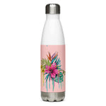 Floral Stainless Steel Water Bottle with Design, Stainless Steel Bottle