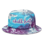 Chill Hat Tie-dye bucket hat, Tie-Dye Blue and Purple Bucket Hat