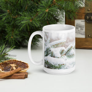 Christmas Java Snowy Pine Tree Coffee Mug
