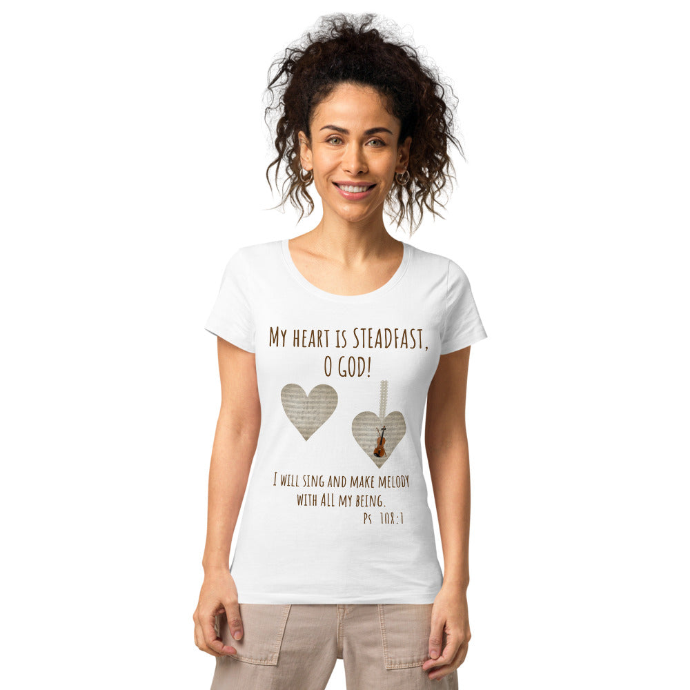 Violin Heart Women’s basic organic T Shirt