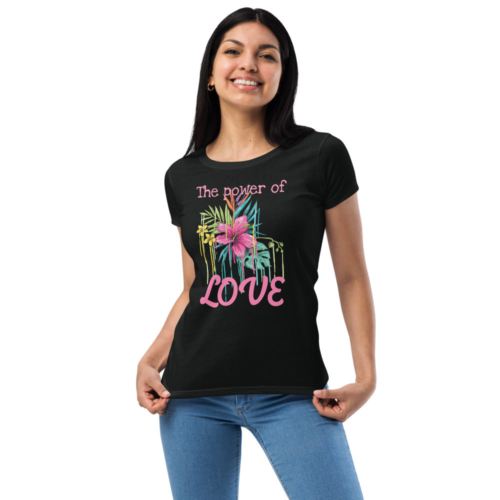 The Power of Love Women’s fitted t-shirt
